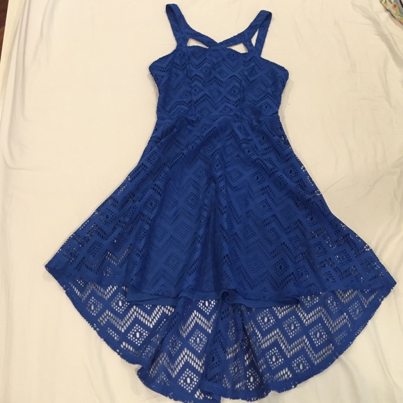 Blue Fit and Flare dress