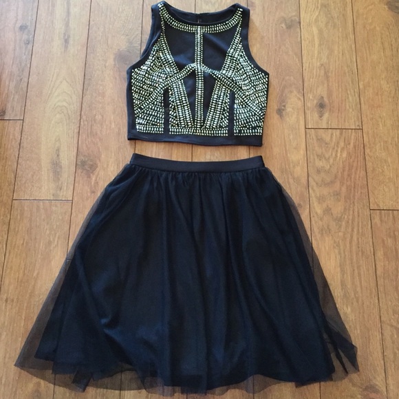 2 piece homecoming dress