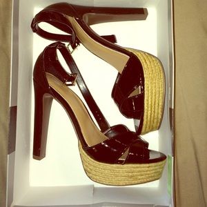 Brand New Target Mossimo Black Heeled Sandals