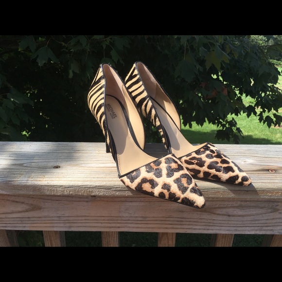 Michael Kors calf hair Julieta Dorsay heel size 7