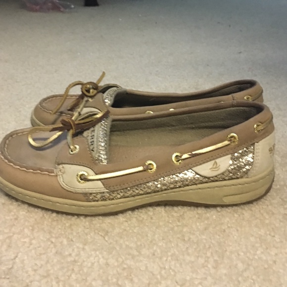 Gold sparkle sperry top-siders - Picture 2 of 4
