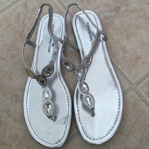 silver dress shoes