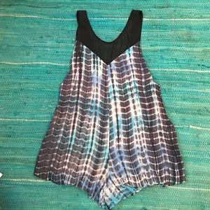 Tie Dye open back Romper