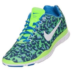 Nike Green Blue Cheetah Sneakers