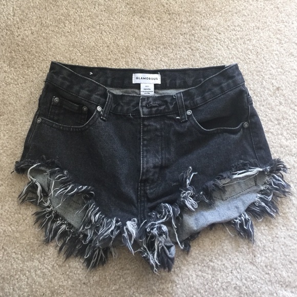 Black Cutoff Shorts like One Teaspoon Rollers