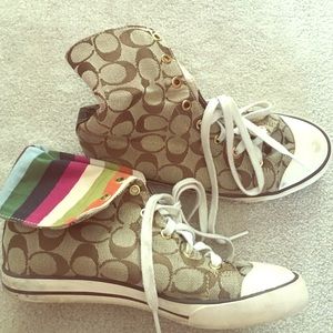 Coach high top shoes