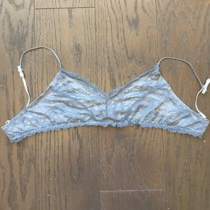 Urban Outfitters Charcoal Grey Lace Bralette
