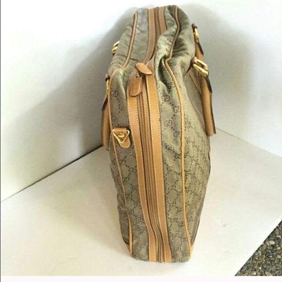 gucci vintage authentic luggage bag