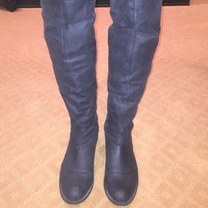 STEVE MADDEN over the knee suede boots