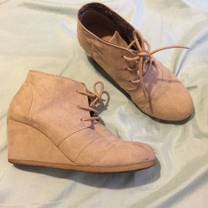 Tan Suede Booties