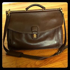 Coach Brown Leather Briefcase