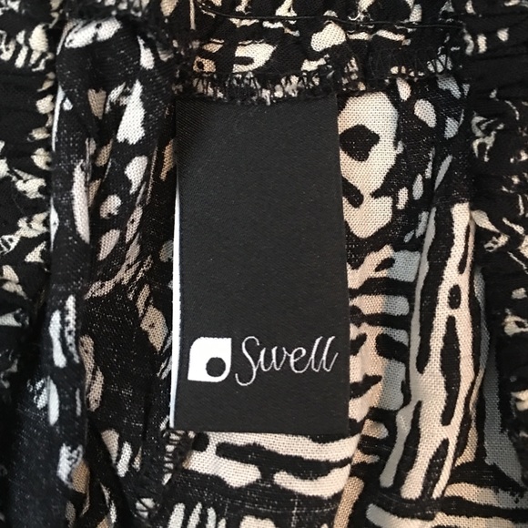 Tribal Print Wide Leg Pants- Swell - Picture 2 of 2