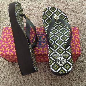 Tory Burch wedge flip flop
