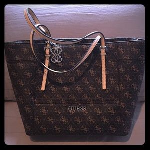 NEW Guess Logo Small Classic Tote Purse