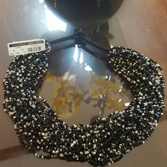 NY & Co thick beaded necklace NWT