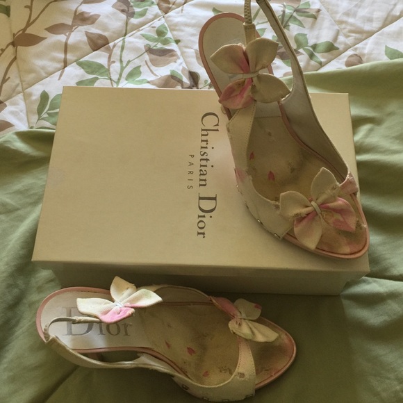 Christian Dior flower shoes