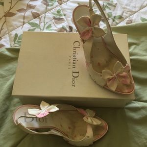 Christian Dior flower shoes