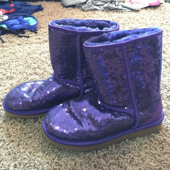 CUTE purple sparkly UGGS