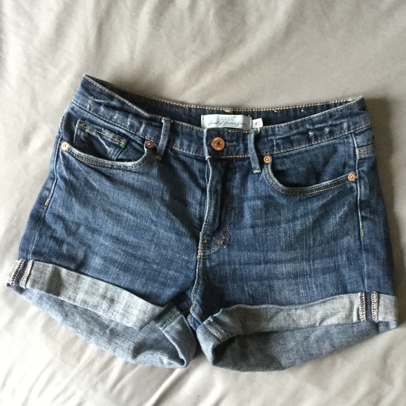 Short Cuffed Denim Shorts
