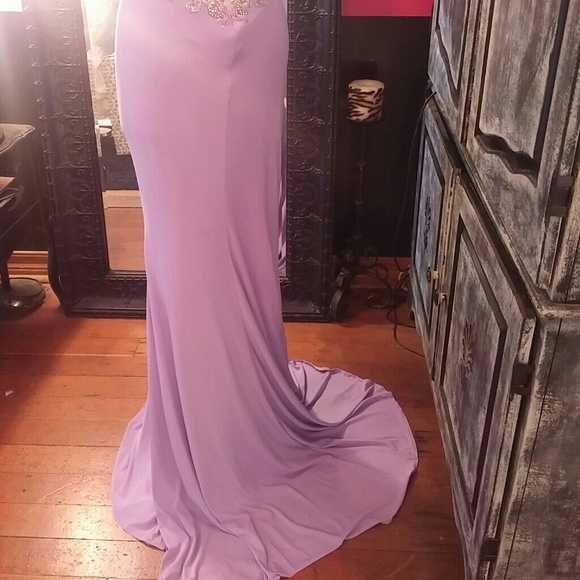 Violet Hand Beaded Formal