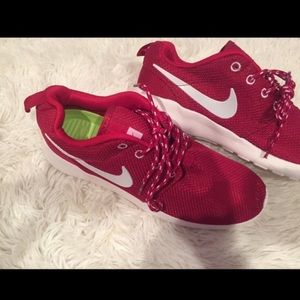 Nike Roshes red and white size 8.5
