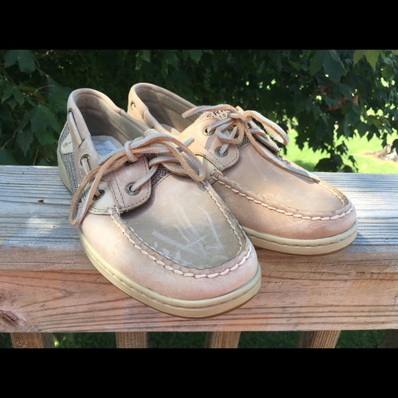 Sperry top sider blue fish loafer size 8W