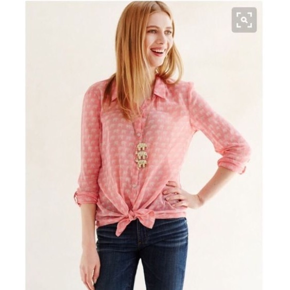 Anthropologie Tops - Last Chance⚡️Anthro Daytrip elephant blouse