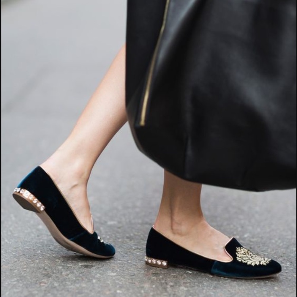 Miu Miu Velvet Slippers