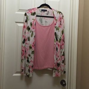 Pink shell with attached jacket