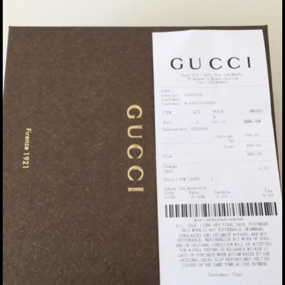 Gucci black belt
