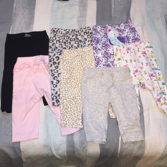 7-pc Baby Girl Bottoms Bundle