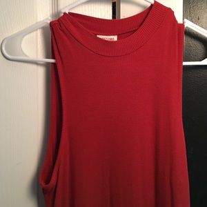 High neck burnt orange tank dress!