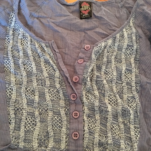Free people cold shoulder top - Picture 2 of 4