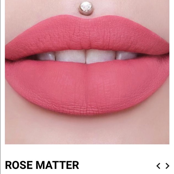Jeffree Star liquid lipstick in rose matter.