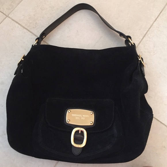 Michael Kors Suede Black Purse!!