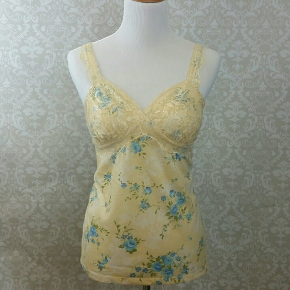 Maurices Tops - *Closet Clear Out Item * Yellow floral Tank