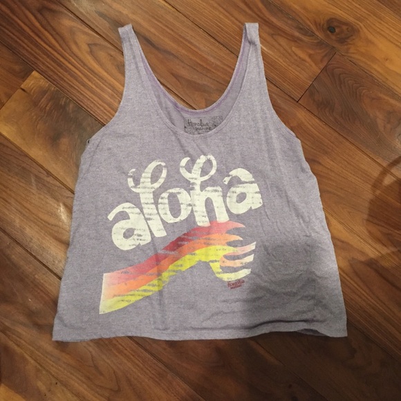 Purple "Aloha" tank