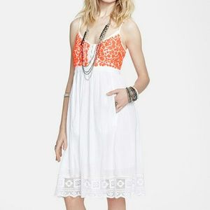 NWOT -Rare Free People embroidered dress!  Sz 8-10