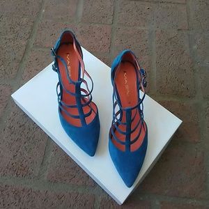 Via spiga blue heels.