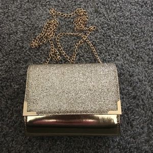 Gold prom cross body