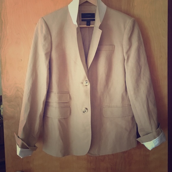 J. Crew Linen Schoolboy Blazer