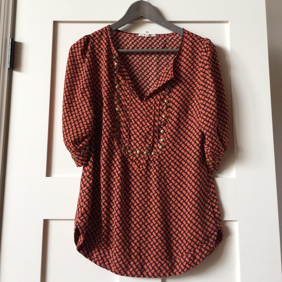 41 Hawrhorn Stitch Fix brand szS print blouse