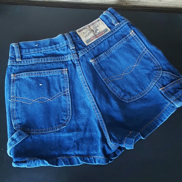 Vintage Pants - Vintage High Rise Jean Shorts
