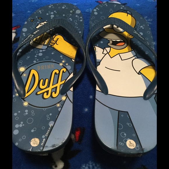 Shoes - Simpsons Flip Flops - men's