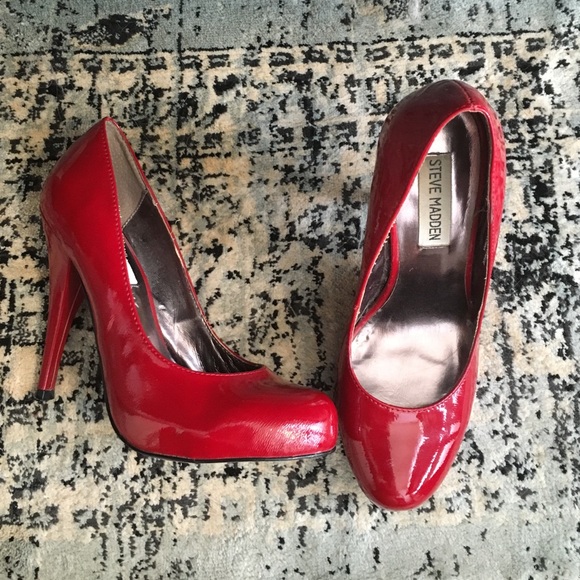 Red Steve Madden heels