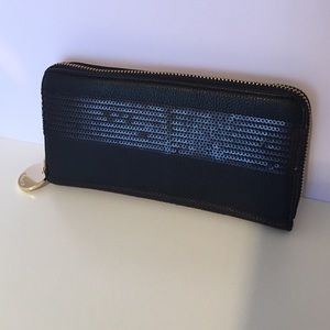 Deux Lux Black Sequin Wallet - BRAND NEW