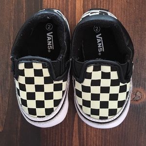 {LIKE NEW} Vans Infant Classic Checkerboard SlipOn