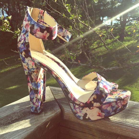 Aldo Floral High-Heeled Sandal