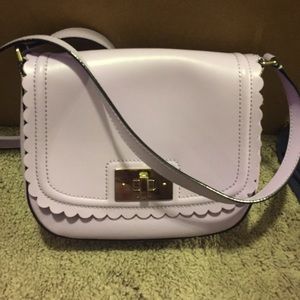 Lavender Kate Spade scalloped crossbody
