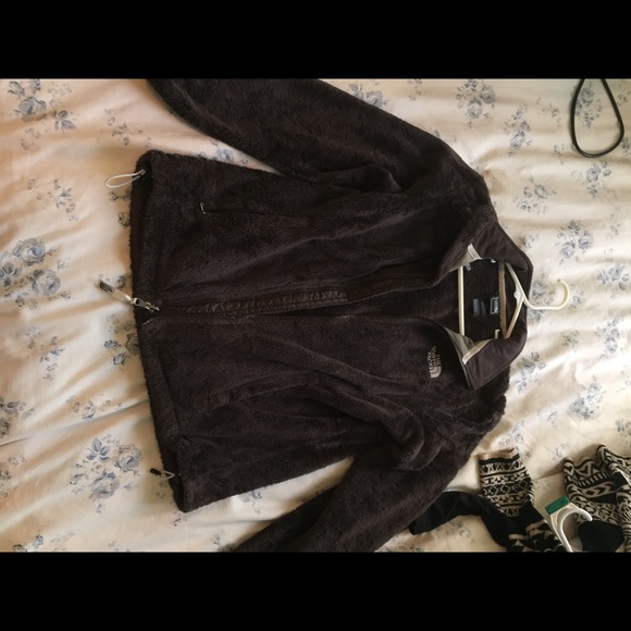 A brown North Face